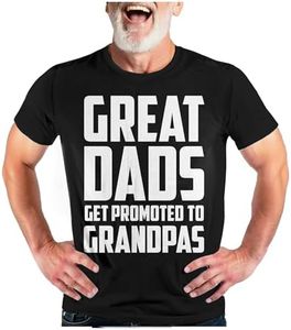 Tstars Grandpa Shirt Gifts for Dad Papa from Grandchildren Fathers Day Shirts for Men 4XL Black