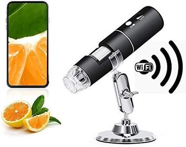 RuhZa Wireless WiFi Digital Microscope Handheld USB HD Camera 50x1000x Magnification1080P HD 8LED Microscope withStand Compatible with iphone/ipad/Mac/Windows/Vista/7/8/10/Android/iOS Android RC-WM-01