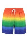 Polo Ralph Lauren Mens Stretch Poly Traveler 6Inch Swim Trunks, Rainbow, XL