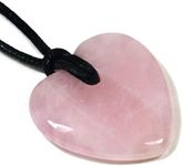 Rose Quartz Heart Necklace 'Love'