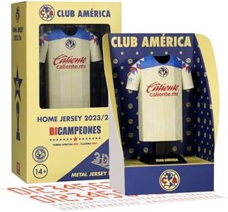 Club America Jersey Shaped Alloy Metal Desk Display Stand – Official Men’s Soccer Team Collectible Model (23/24 Home)