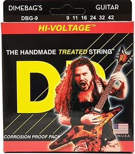 DR Strings Electric Guitar Strings, Dimebag Darrell Signature, Treated Nickel-Plated, 9-42