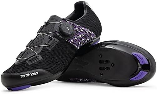 Tommaso Pista Aria Elite Women's Quick Lace Cycling Shoe - Black/Purple - 38