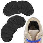 2 Pairs Heel Cushion Inserts, Anti-Slip Heel Grips Shoe Pads for Too Big Loose Shoes Fit, Black Cushion Pads Shoe Filler to Prevent Heel Slipping Out, Rubbing and Bilsters for Women and Men