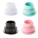 MOTZU 4 Pack Drain Pipe Seal Hose Silicone Plug, Drain Pipe Hose Silicone Plug Sewer Seal Ring Washing Machine for Bathroom Kitchen Kitchen Laundry Cleaning Tools, Random Color