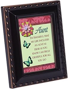 Aunt Cottage Garden Distressed Black Tiny Frame