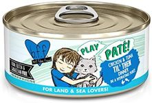 Weruva B.F.F. Play - Best Feline Friend Paté Lovers, Aw Yeah!, Chicken & Tuna Til' Then with Chicken & Tuna, 5.5oz Can (Pack of 8)