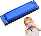 10 Holes Harmonicas for adults Two-tone C key Mouth Organ for Children 10-hole blues harmonica with 20 Scales and Tones Mini Blues Harmonica Ideal for Kids Adults Beginners and Performers
