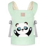 GAGAKU Dolls Carrier for Kids Toy Baby Doll Carrier Reborn Doll Carrier Toy Baby Sling with Adjustable Straps for Baby Annabell Doll Accessories - Green - Embroidered Panda