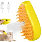 VETMOC Cat Steam Brush, Dog Steam Brush, Steam Brush for Cats and Dogs, 3 In 1 Steamy Pet Brush, Steaming Pet Hair Brush, Cat and Dog Comb with Steam, Pet Grooming Brush for Cats (Random Color)