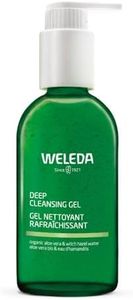 Weleda Deep Cleansing Gel, Gentle Face Cleanser, Remove Excess Oil and Make-up, Normal to Combination Skin, Aloe Vera, Witch Hazel, Natural, Organic Ingredients, Vegan, Citrus Fragrance, Double Cleanse