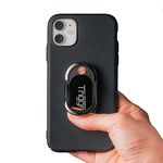 Trigga Lighter - Rechargeable Electric Mobile Phone Lighter, phone Kickstand, Finger Ring Grip (Black Ice)