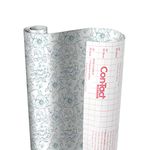 Con-Tact Brand Creative Covering, Self-Adhesive Shelf Liner, Multi-Purpose Vinyl Roll, Easy to Use and Apply, 18'' x 16', English Rose Blue