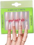 PaintLab Press-On Nails Manicure Kit, Gradient Nude, 24-Piece Set, Long-Lasting Fake Nails with Glue, File, Prep Pad & Cuticle Stick