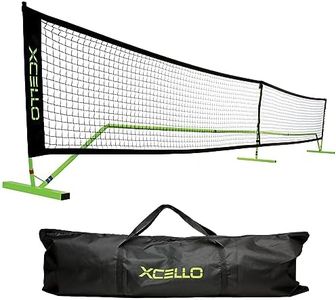 Xcello Sports Regulation Size Portable Pickleball Net System with Carry Bag