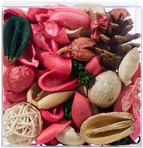 Pretysnow Potpourri Bags, Spring Rose Scent Dried Flowers, Potpourri Bowl Vase Filler Decorative, Home Decor Fragrance Sachet for Bathroom Living Room Office Car-7oz