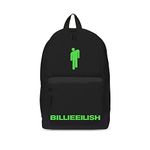 Rocksax Billie Ellish Backpack - Bad Guy, Black, Height 45cm, Width 30cm, Depth 15cm, Backpack