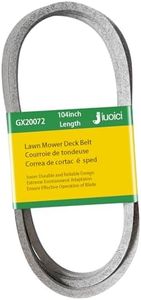Upgraded GX20072 Deck Belt Compatible with John Deere 42 Inch Deck Lawn Mower D105 D110 D130 L100 L110 E100 LA115 S100, Replace GY20570 Drive Belt, 104 Inch Length, More Durable, Easy to Install