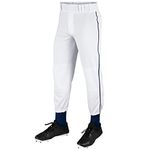 CHAMPRO Traditional Fit Triple Crown Classic Baseball Pants with Contrast-Color Braid Piping and Reinforced Sliding Areas - Medium