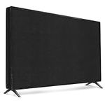 kwmobile Dust Cover for 32" TV - Fabric Case TV Protector for Indoor Flat Screen TVs - Black