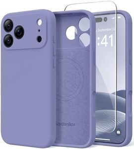 SuydanBox Magnetic for iPhone 17 Pro Max Case, Compatible with MagSafe, [Full Camera Protection][Screen Protector] Silicone Shockproof Protective Phone Case for iPhone 17 Pro Max 6.9", Lavender Gray