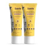 Sanfe ubtan facial hair removal cream | facial hair removal cream for women | safe for sensitive skin | gentle & soothing for delicate face areas | effective face hair removal for women - Pack of 2)