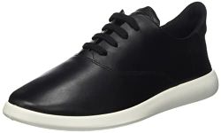 ECCO Women's Minimalist Lace Sneaker, Black, 9-9.5