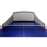 JOOLA iPong Carbon Fiber Table Tennis Ball Catch Net - Practice Net Attaches to Ping Pong Table for Ball Coll, Serve or Multi-Ball Training,Gray/Black