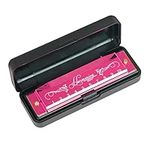 OriGlam Blues Harmonica Mouth Organ, Diatonic Blues Harmonica Key of C, 10 Holes 20 Tones Blues Harp Mouth Organ Harmonica (Rose Red)