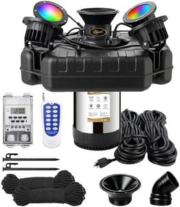 Pond Fountain Aerator,1HP 750W 15000 GPH Floating Pond Fountain with Lights