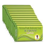 Tetmosol Medicated Soap- fights skin infections, itching with lime like fragrance for daily bathing - Pack of 12 (12x100gms)