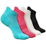 HEELIUM Bamboo Socks for Women, Ankle Length, Anti-Odour & Breathable, Padded Base & Anti-bacterial, Softer than Cotton, Made in India