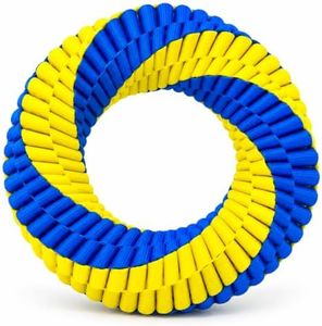 TENZONGRET Hand-Woven Dog Tug Toy, Interactive Ring for Large Dogs