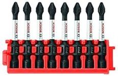 Bosch CCSPH2208 8Piece Impact Tough Phillips P2 2 in. Power Bits with Clip for Custom Case System