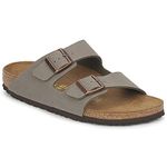 Birkenstock ARIZONA Birko-Flor Nubuck, Unisex Adults' Sandals, Grey (Stone), 5.5 UK (39 EU)