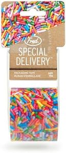 Genuine Fred Special DELIVERY Packing Tape, Fun, Colorful Sprinkes Design, 60ft Roll with Built-in Dispenser, Perfect for Shipping, Gifts, and Fun Packaging, Printed Packing Tape