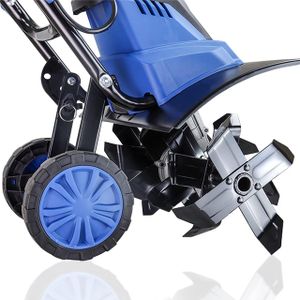 Hyundai 1500W Electric Garden Tiller – 6 Steel Blades, 45cm Width, 22cm Depth