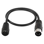 SinLoon 20inch MIDI Extension Cable,MIDI 5-Pin DIN Male to Female Audio MIDI/at Adapter Cable for MIDI Keyboard (Synthesizer, Organ, Electric Piano, MIDI Guitar,etc(DIN 5P M-F)