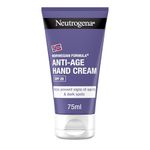 Neutrogena Norwegian Formula Anti-Age Hand Cream with SPF20 (1 x 75 ml), Hand Lotion with Fast-Absorbing Texture, Provides Intense Hydration and Helps Restore Skin's Suppleness