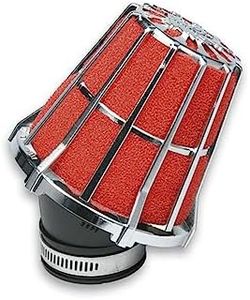 Malossi Racing - Filtro dell'aria 38 mm, colore: Rosso/Cromo