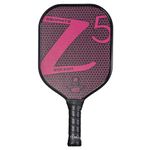 ONIX Graphite Z5 Pickleball Paddle (Graphite Carbon Fiber Face with Rough Texture Surface, Cushion Comfort Grip and Nomex Honeycomb Core for Touch, Control, and Power), Pink