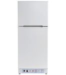 Smad Gas Fridge Freezer, Lpg Fridge Freezer 185 litres, Silent Gas Refrigerator for Motorhome, Mobile Home, Garage, Country Holiday Cottages, Caravan, 240V Propane 30mbar, White