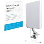 Waveform 2x2 MIMO Panel Antenna | 4G and 5G Compatible Modem, Router, Gateway and Hotspot Antenna Kit | Compatible with AT&T, Verizon, and T-Mobile Home Internet | Antenna Only