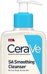 CeraVe SA Smoothing Cleansing 473 ml - Skincare Facial Cleansing with Salicylic Acid and Hyaluronic for Dry and Blemished Skin