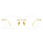 Cyxus Titanium Blue Light Glasses for Men Frameless Rimless Glasses Computer Glasses UV protection Eyeglasses T06