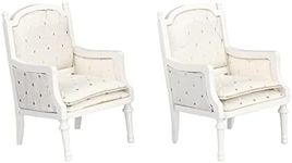 Wooden Dollhouse Armchairs, Set of 