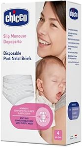 Chicco Mammy Braguitas premamá, (Blanco 00001138100000), One Size (Tamaño del Fabricante:Única) (Pack de 4) Mujer