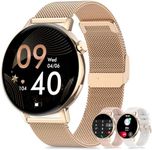 Erkwei Smart Watch for Women Dial/Answer Call Activity Fitness Tracker with Heart Rate Sleep Monitor Pedometer Calorie 20 Sports Modes Waterproof Smartwatch for Android Phones iPhone