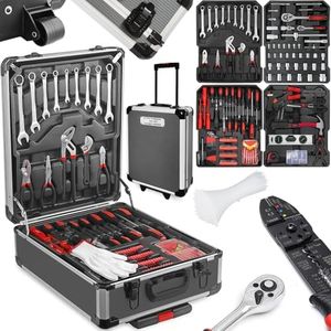 810 Pcs Tool Set Case Mechanics Kit Box Organize Castors Toolbox Trolley + Free Glove Amazing Tour