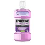 Listerine Alcohol-Free Fluoride Mouthwash, Total Care Zero, 8 Benefit Oral Rinse to Kill Germs that Cause Bad Breath, Plaque and Gingivitis, 500 mL